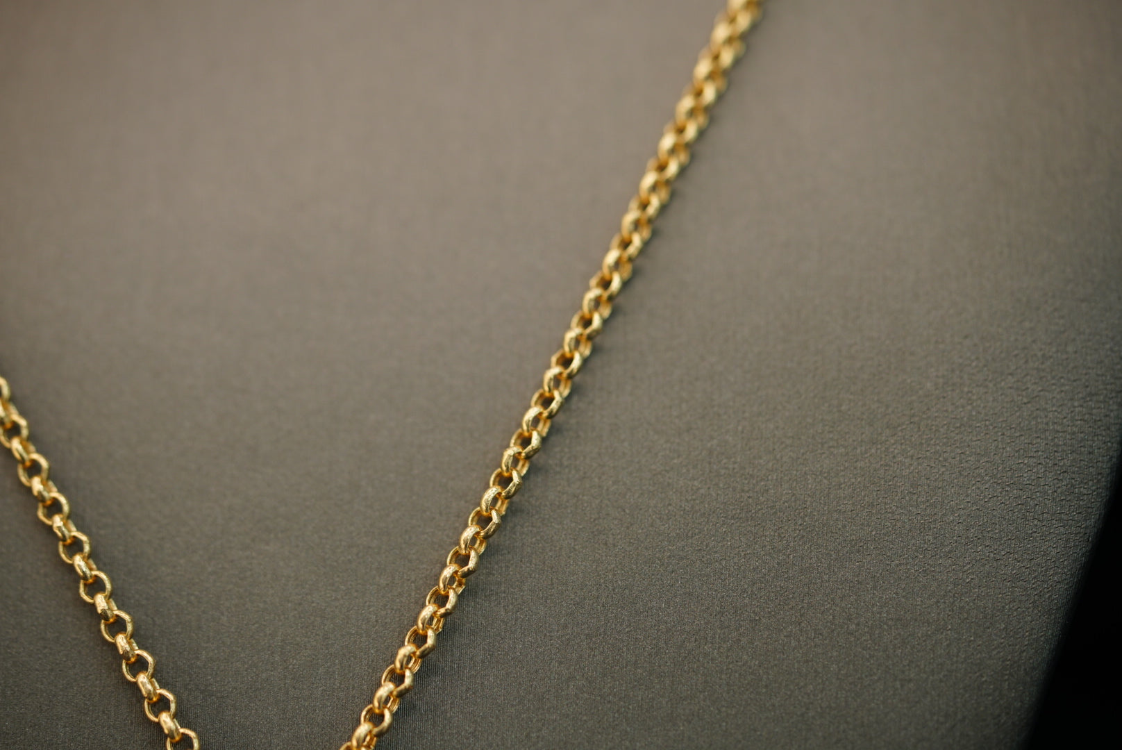 14K Set Rolo Chain with Cross Pendant
