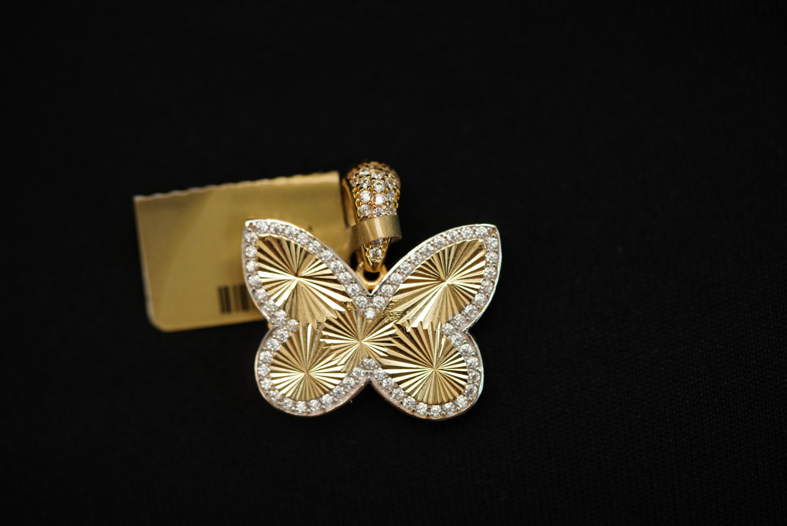 14k Glowing Butterfly Pendant