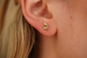 14k Crystal Fairy Earring