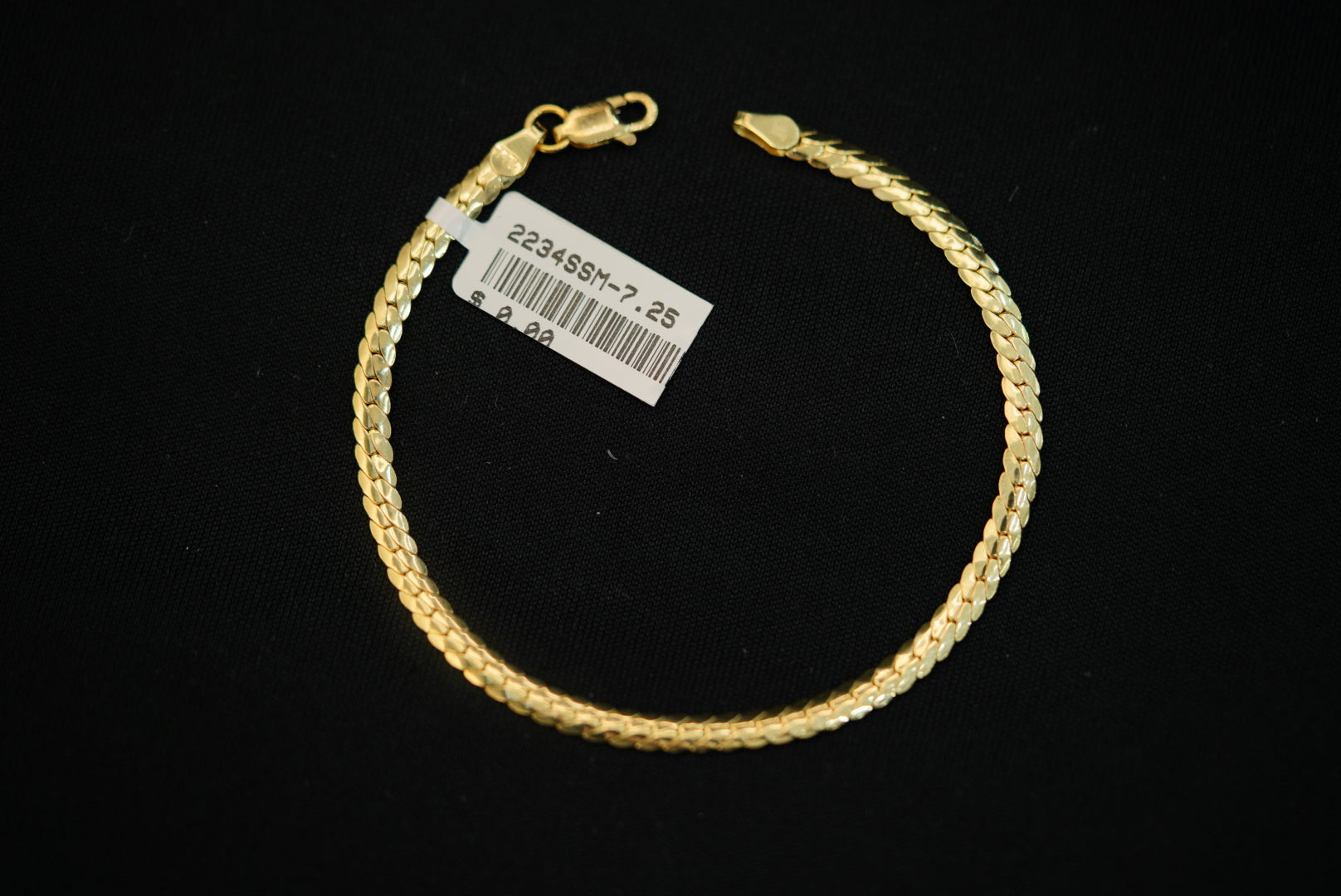14KT Cuban Link 3.4mm Bracelet