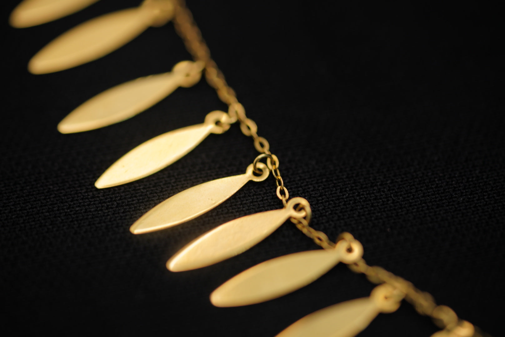 14KT Necklace with Gold Drops