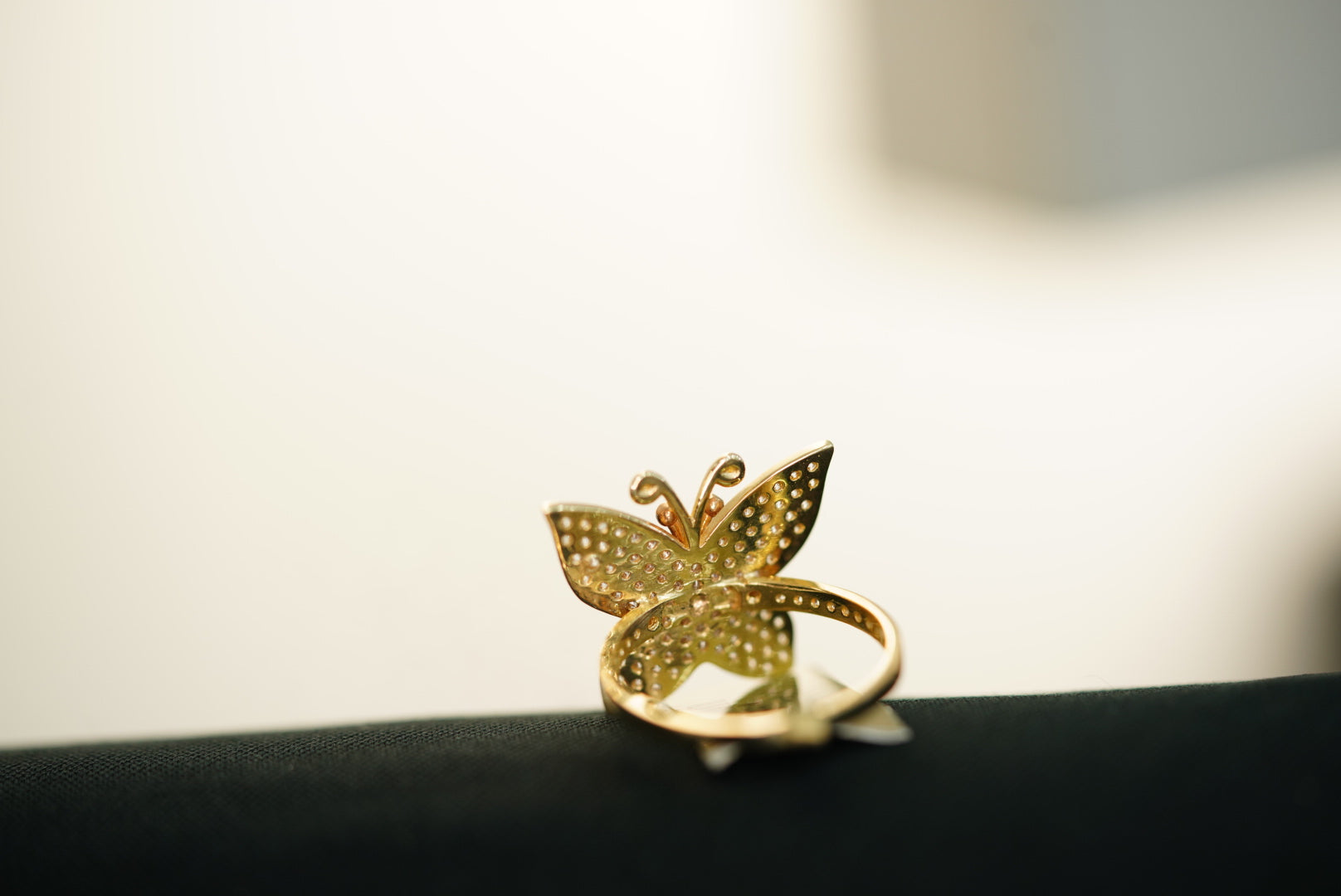 14k Butterfly Three Golds Ring