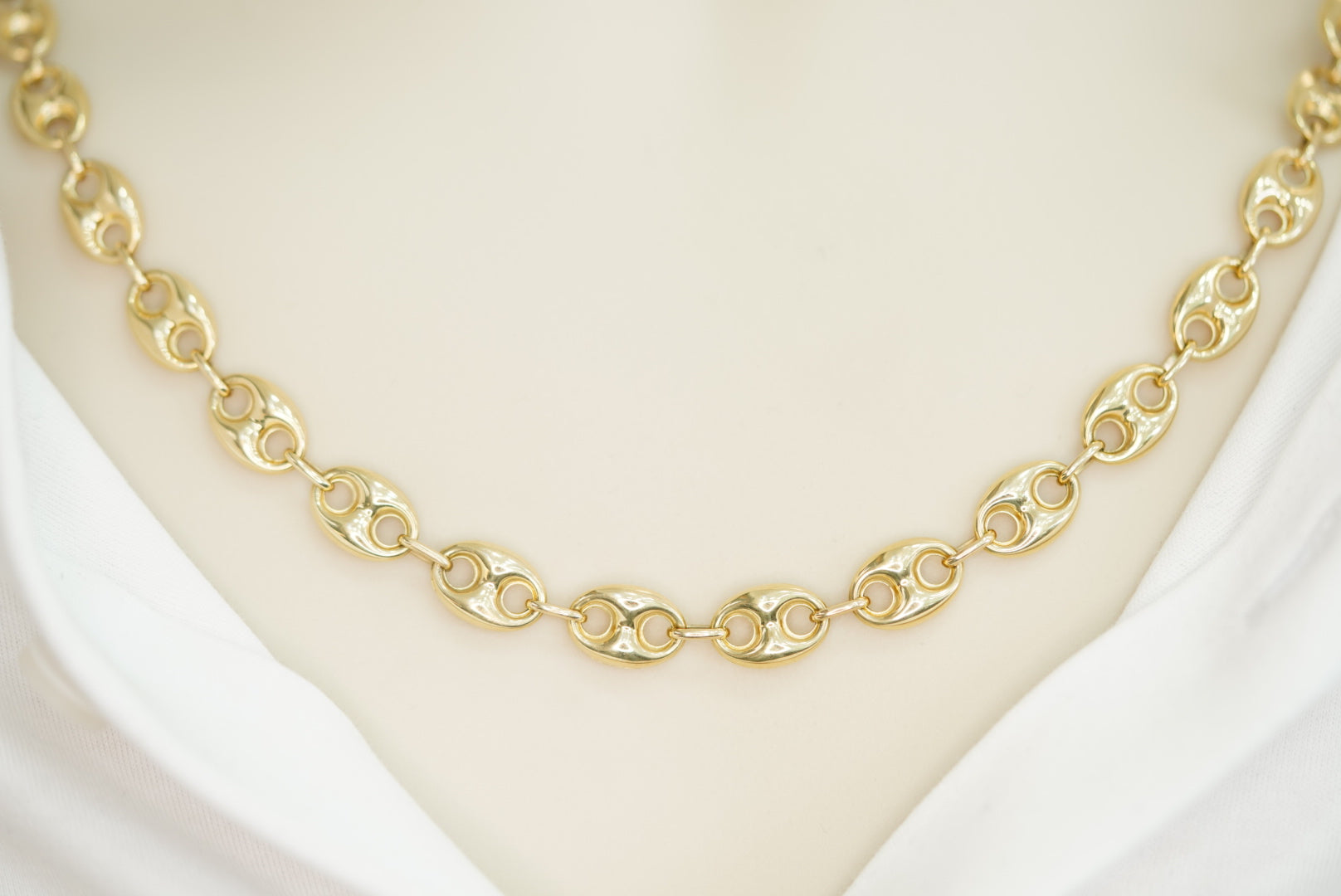 14k Balls with Holes Chain