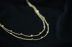 14KT Two Necklaces in One