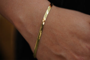 14k Plain Gold 3.5mm Bracelet