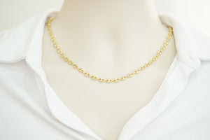 14k & 10k Balls with Holes Chain