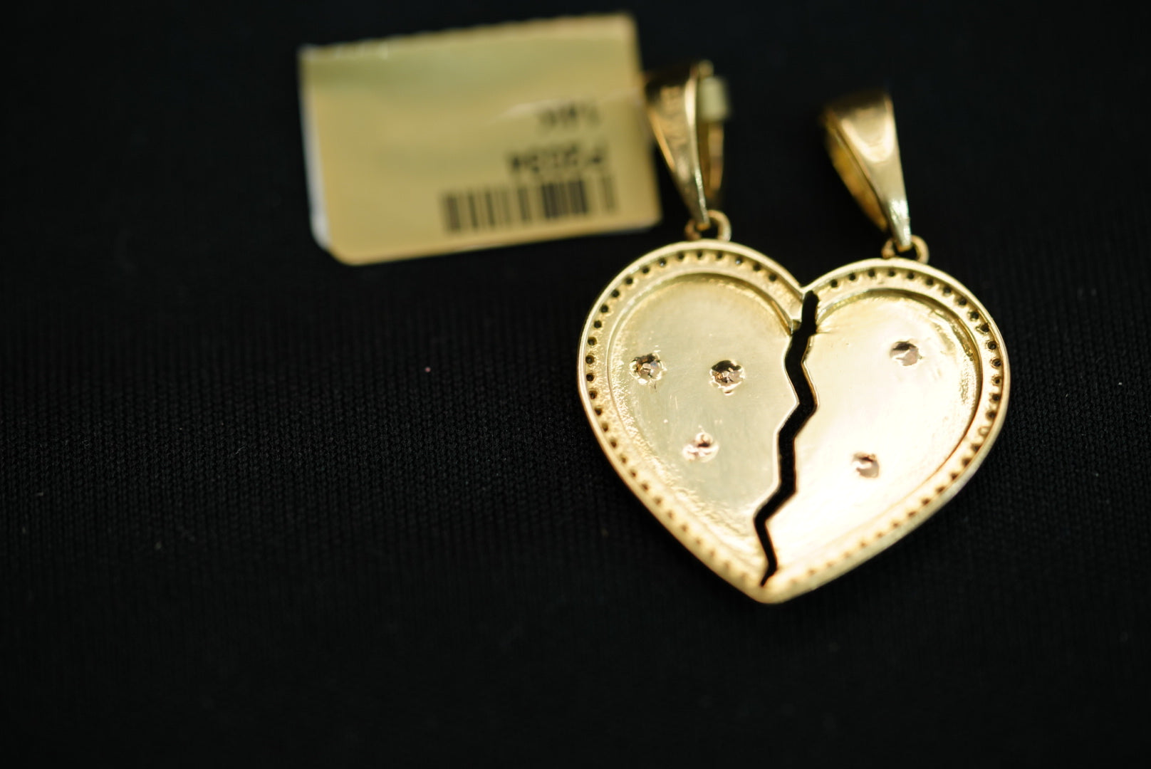 14k  Love You Two Pendant with One Intation
